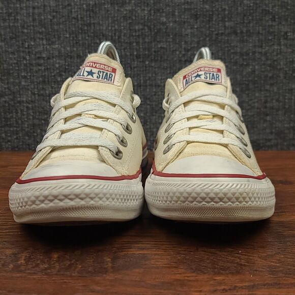 Converse Chuck Taylor All Star Low Sneakers Womens 7 Off White Canvas Casual - Picture 3 of 13